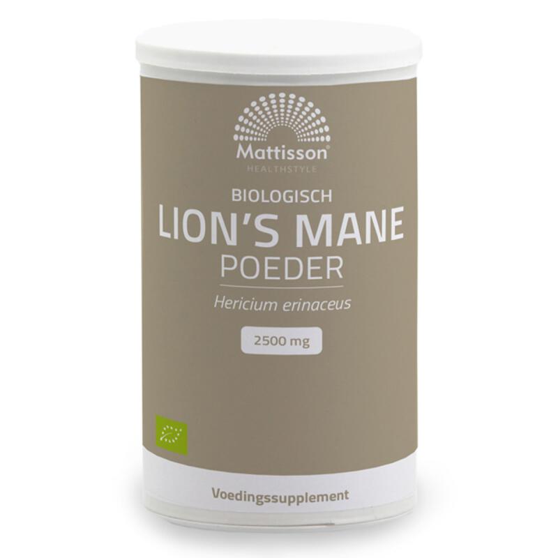 Lions mane poeder van Mattisson, 1 x 100 g