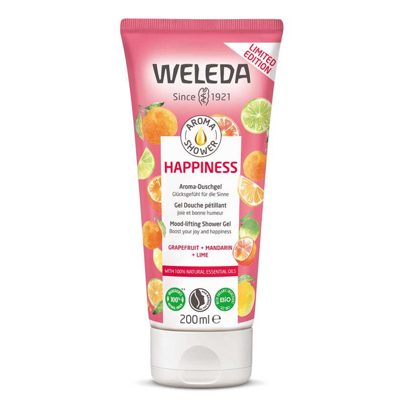 Aroma shower happiness van Weleda, 1 x 200 ml