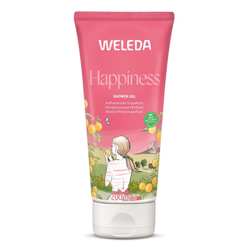 Aroma shower happiness van Weleda, 1 x 200 ml