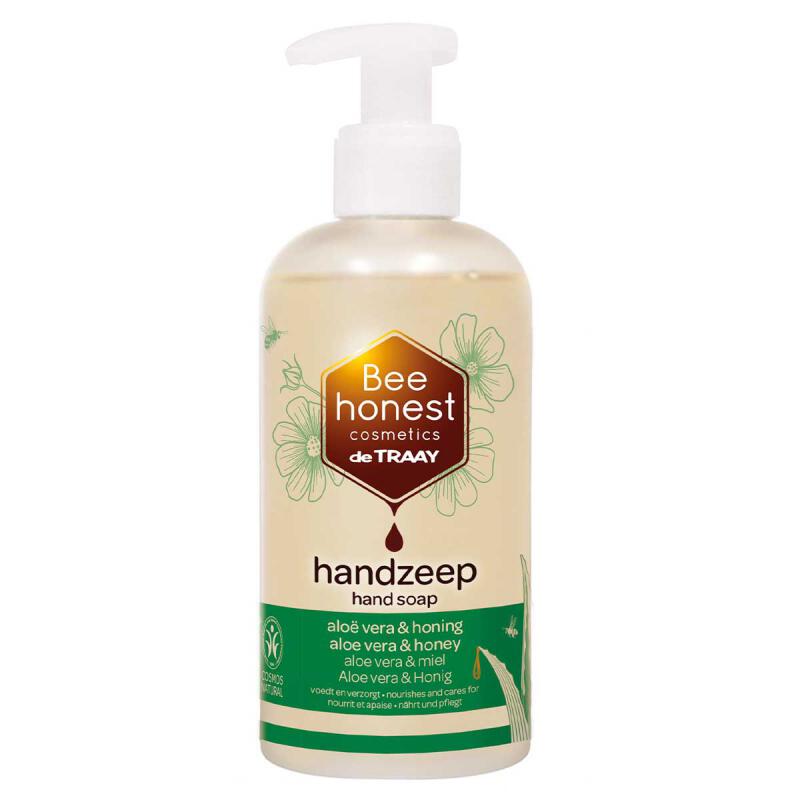 Handzeep aloe vera+honing van Bee honest, 6 x 250 ml