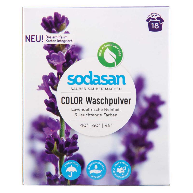 Waspoeder color lavendel van Sodasan, 4 x 1 kg