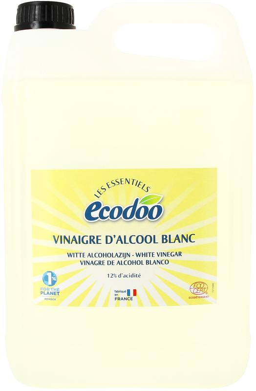 Witte alcoholazijn van Ecodoo, 2 x 5 liter
