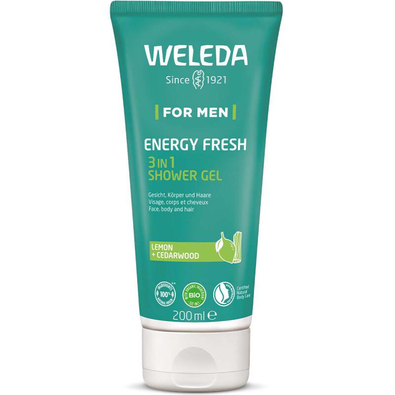 Men energy fresh 3in1 van Weleda, 1 x 200 ml