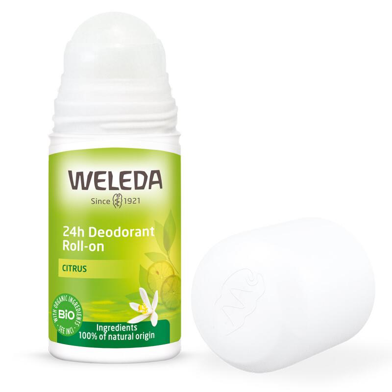 Citrus 24h roll-on deodorant van Weleda, 1 x 50 ml