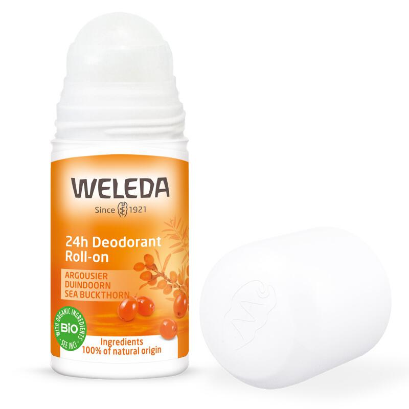Duindoorn 24h roll-on deodorant van Weleda, 1 x 50 ml