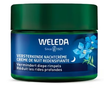 Blauwe gentiaan nachtcreme van Weleda, 1 x 40 ml