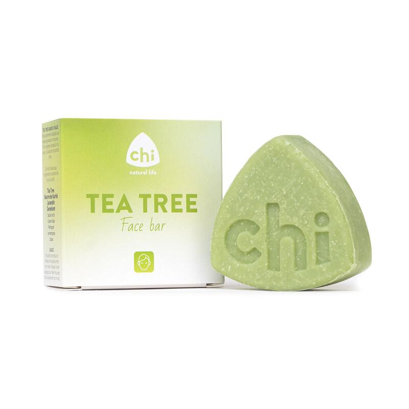 Tea tree face wash bar van Chi, 1 x 60 g