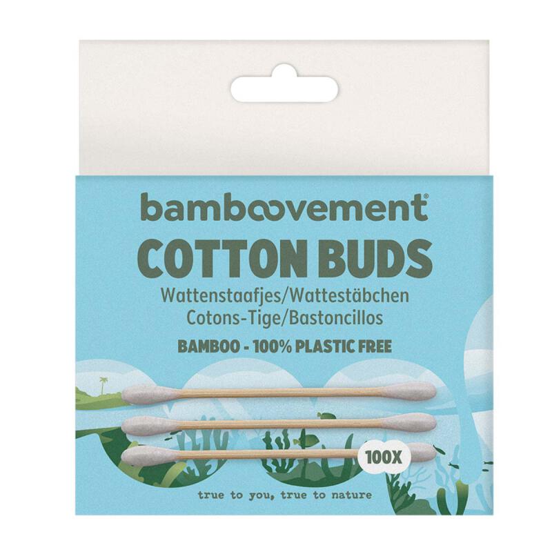 Wattenstaafjes bamboe van BAMBOOVEMENT, 10 x 100 stk