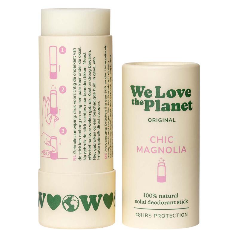 Deo stick chic magnolia van WE LOVE THE PLANET, 1 x 40 g