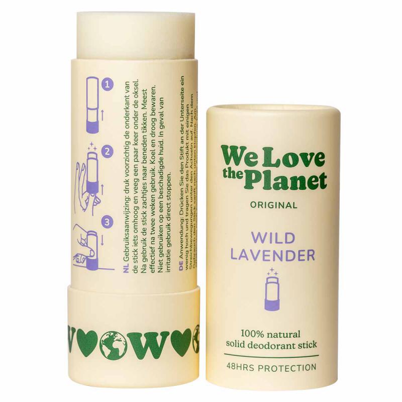 Deo stick wild lavender van WE LOVE THE PLANET, 1 x 40 g