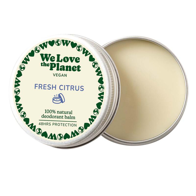 Deo balm fresh citrus (vegan) van WE LOVE THE PLANET, 1 x 35 g