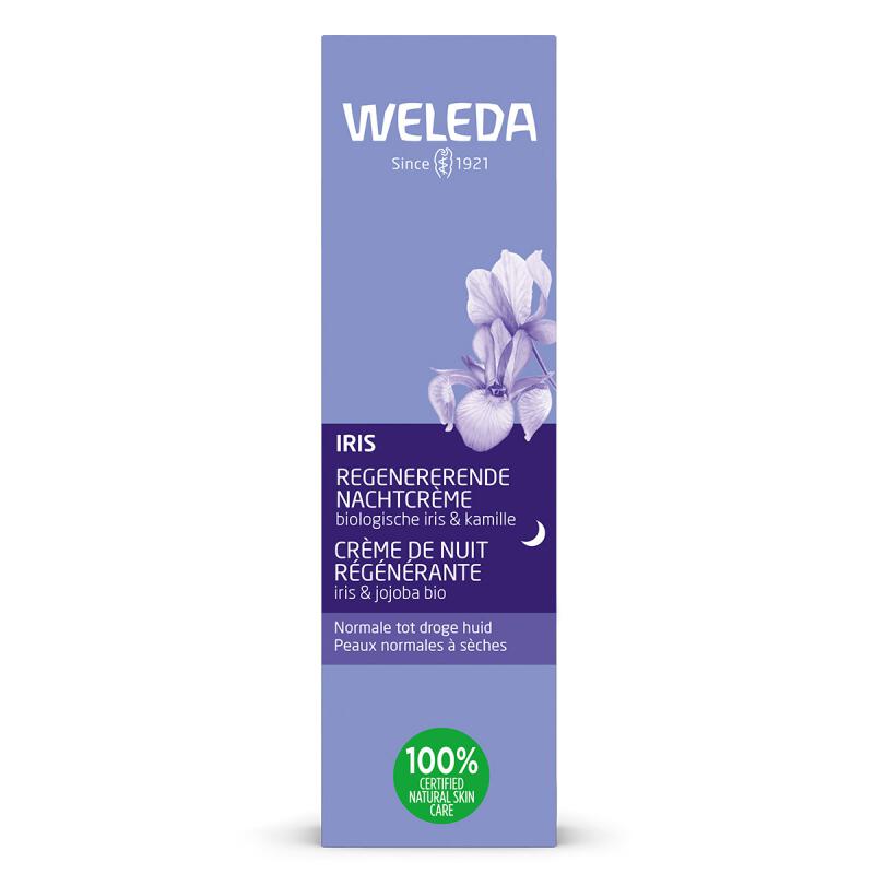 Iris regenererende nachtcreme van Weleda, 1 x 30 ml