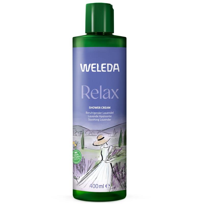Relax douchecreme lavendel van Weleda, 1 x 400 ml