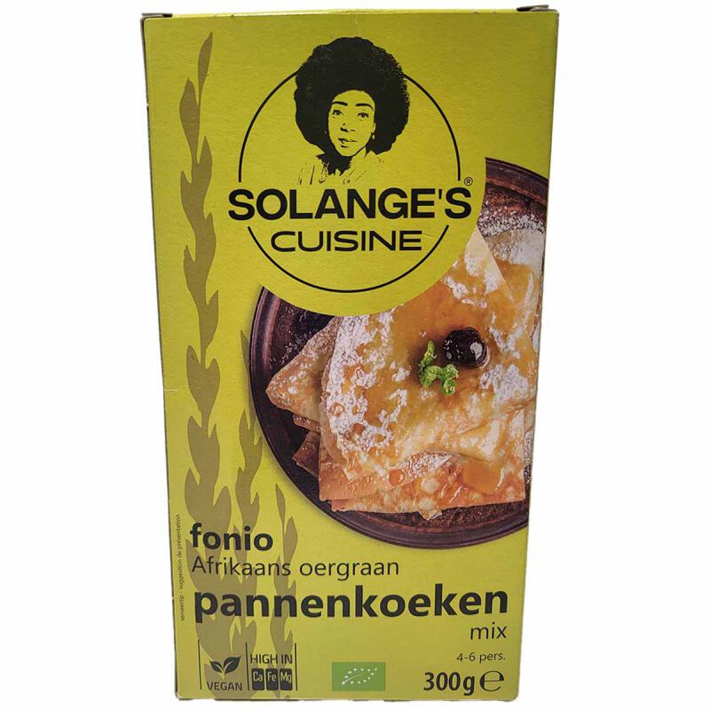 Pannenkoekenmix fonio van SOLANGE`S CUISINE, 9 x 300 g