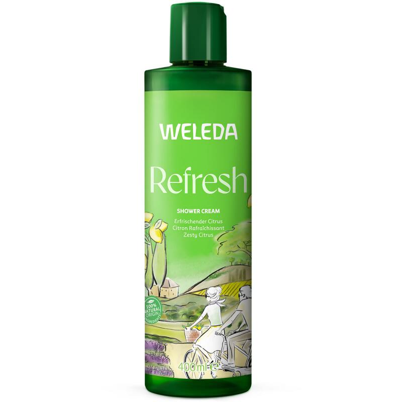 Refresh douchecreme citrus van Weleda, 1 x 400 ml