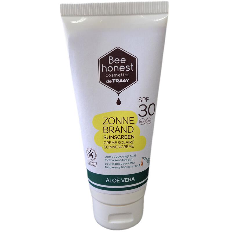 Zonnebrand spf 30 van Bee honest, 1 x 100 ml