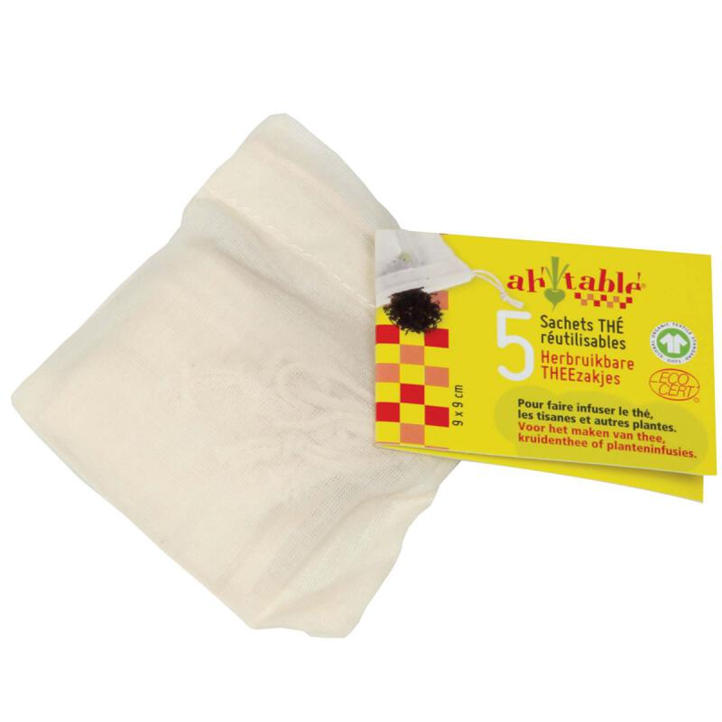 Theezakjes herbruikbaar van AH! Table!, 10 x 5 stk