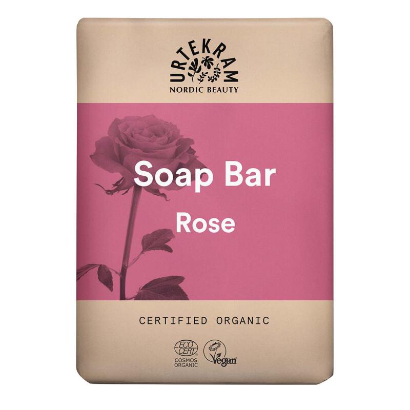 Zeep bar rozen van Urtekram, 12 x 100 g Zeep bar rozen van Urtekram, 12 x 100 g