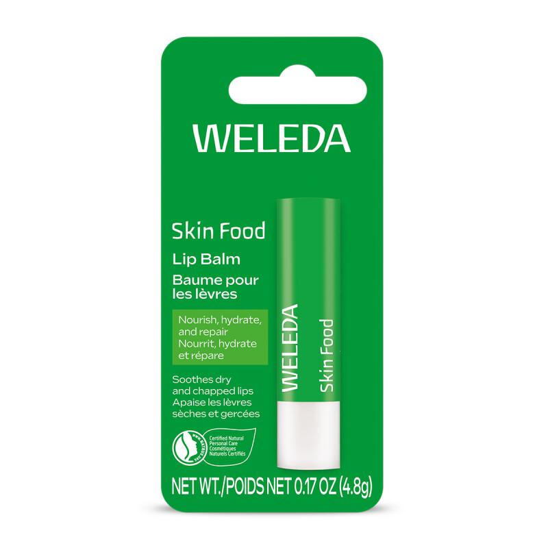 Lip butter stick skin food van Weleda, 1 x 4,8 g