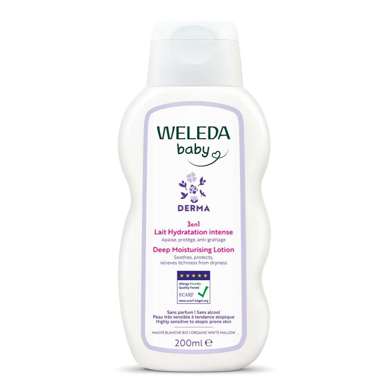 Bodylotion baby derma 3-in-1 van Weleda, 1 x 200 ml Bodylotion baby derma 3-in-1 van Weleda, 1 x 200 ml