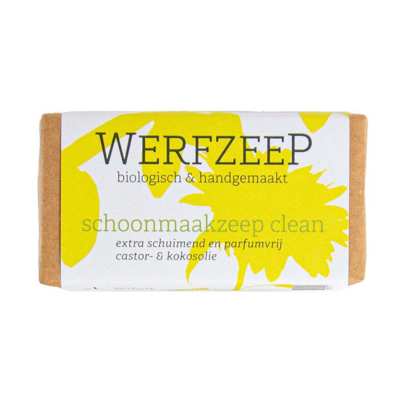 Schoonmaakzeep clean van Werfzeep, 1 x 100 g