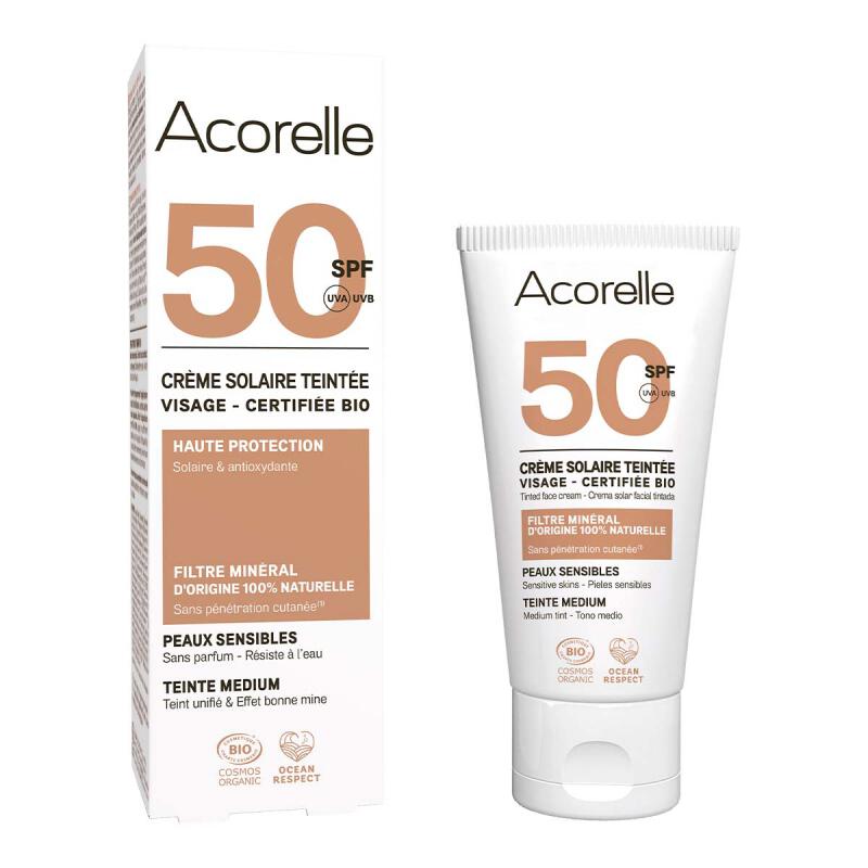 Tint sunscreen 50 -medium van Acorelle, 1 x 50 ml