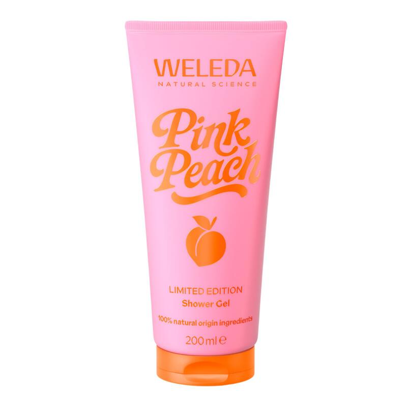Douchegel pink peach le van Weleda, 1 x 200 ml