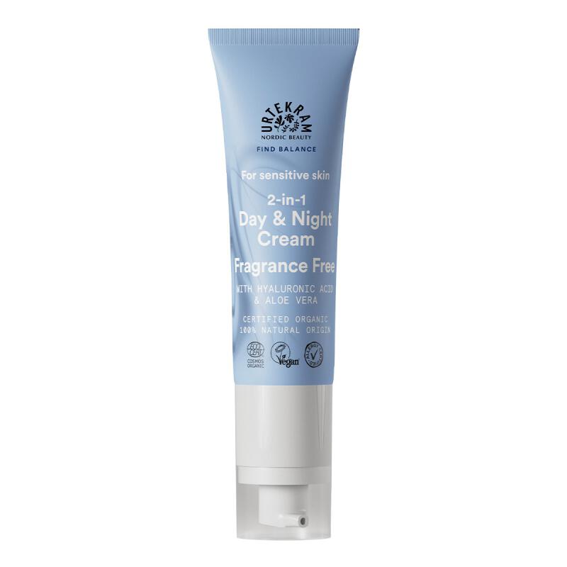 Dag en nachtcreme parfumvrij van Urtekram, 1 x 50 ml