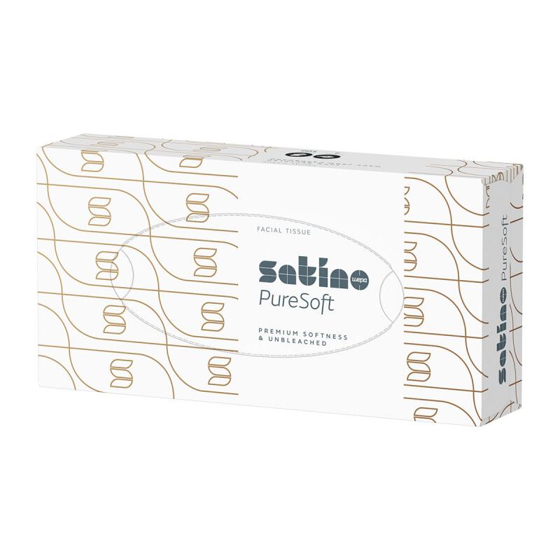 Tissues 2lg 100vl puresoft van Satino, 40 x 100 stk
