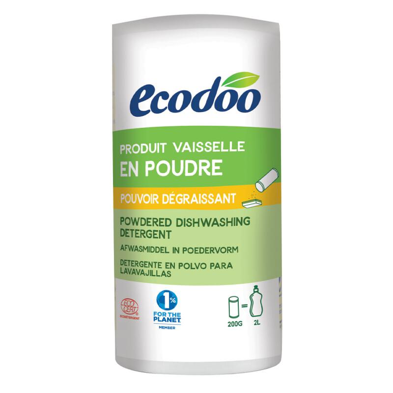 Afwasmiddel poeder geconcentreerd van Ecodoo, 8 x 200 g