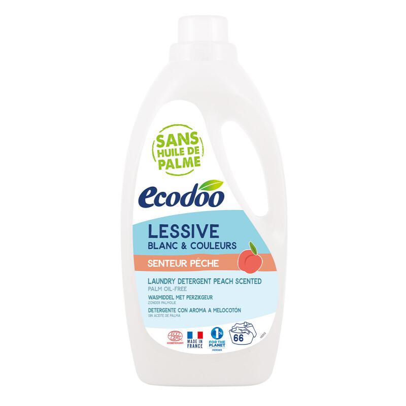 Wasmiddel perzik van Ecodoo, 6 x 2 l