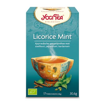 Licorice Mint Tea van Yogi Tea, 6x 17 builtjes