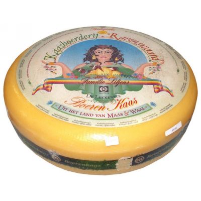 Jonge boerenkaas 48+ van Ravenswaard, ongeveer 12,5 kg