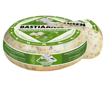 Geitenkaas Brandnetel Knoflook van Bastiaansen, ± 4 kg Geitenkaas Brandnetel Knoflook van Bastiaansen, ± 4 kg