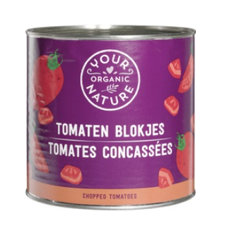 Blokjes tomaten van Your Organic Nature, 6 x 2,5 kg