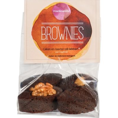 Cakejes brownies van Rose & Vanilla, 1 x 4 stk