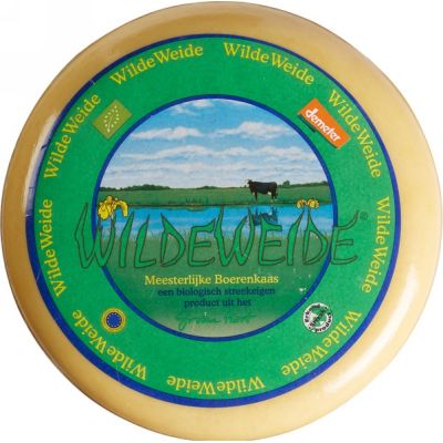 Belegen boerenkaas van Wilde Weide, ongeveer 11kg