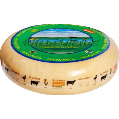 Oude boerenkaas van Wilde Weide, ongeveer 10 kg. Demeter