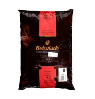Chocolade drups van De Bijenkorf Patisserie, 1 x 15 kg Chocolade drups van De Bijenkorf Patisserie, 1 x 15 kg