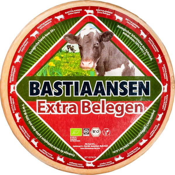 Extra belegen kaas van Bastiaansen,ongeveer 4 kg