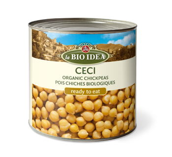 Kikkererwten (blik) van La Bio Idea, 1x 2,5 kg
