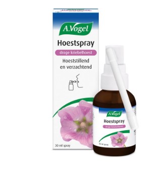 Hoestspray droge kriebelhoest van A.Vogel, 1 x 30 ml