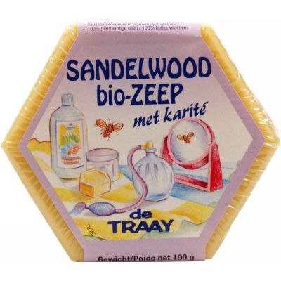 Sandelwoodzeep met Karite van de Traay Bee Natural, 1x 100 gr