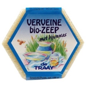 Biologische zeep verveine bijenwas van Bee Natural, 1x 100g