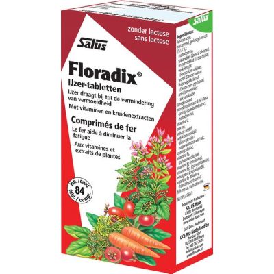 Floradix 84 tabletten van Salus, 1 x 84 stk