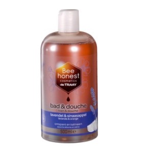 Bad en douche lavendel/sinaasappel van Bee Honest 1x500ml