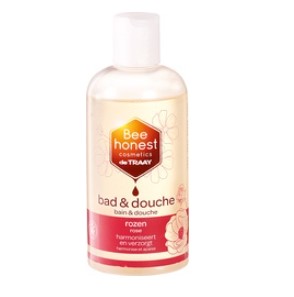 Bad en douche rozen van De Traay Bee Natural, 1x 250 ml