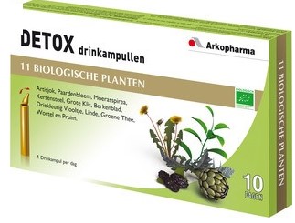 Detox drinkampullen van Arkopharma, 1 x 10 stk
