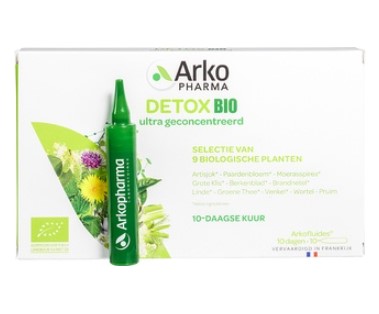 Detox drinkampullen van Arkopharma, 1 x 10 stk