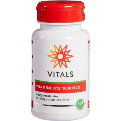 Vitamine B12 1000 mcg van Vitals, 1 x 100 stk